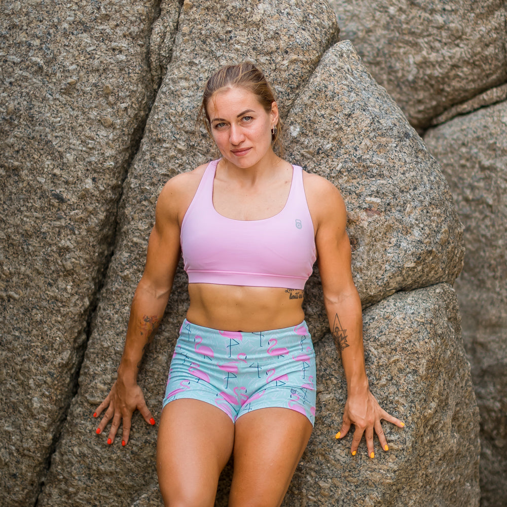 Hawaiian Punch - Women's Fitness Booty Shorts (AMRAPrx)