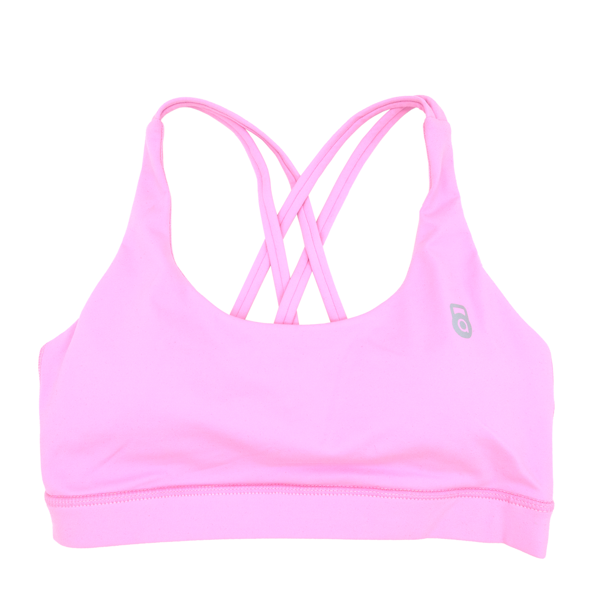 Premium AI Image  a model wearing a pink sports bra with a pink top and a  white bra on the bottom.
