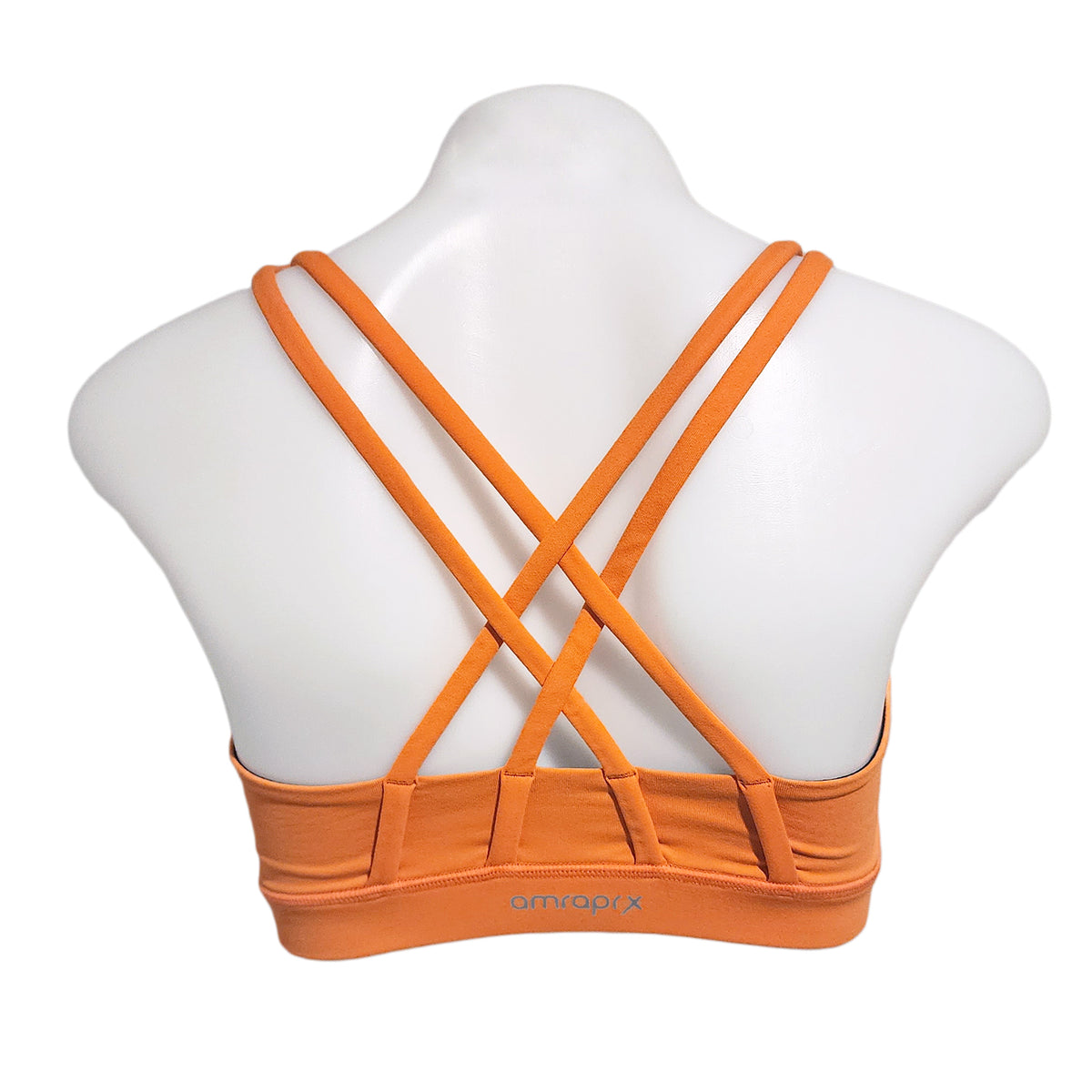 Open Back Sports Bra – Orange – GlutesPop